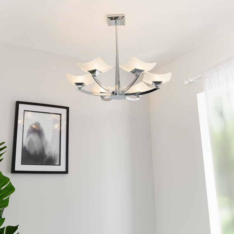 Briana 6 - Light Shaded Chandelier