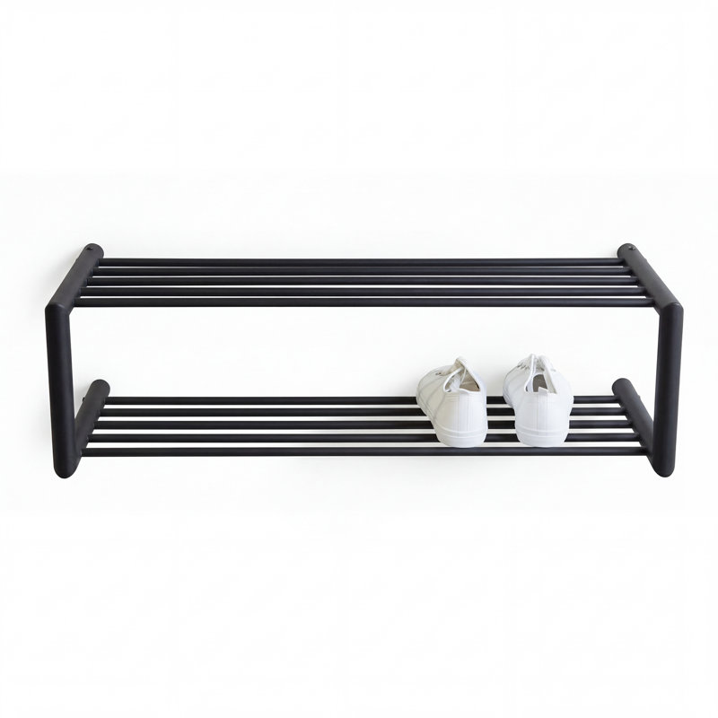 SOENZ 6 Pair Shoe Rack, Black