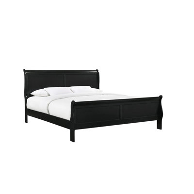 Comfortable Solid Wood Queen Size Bed In Black Finish With Metal Drawer Glides For Bedroom Furniture And Bottoms A Contemporary Look