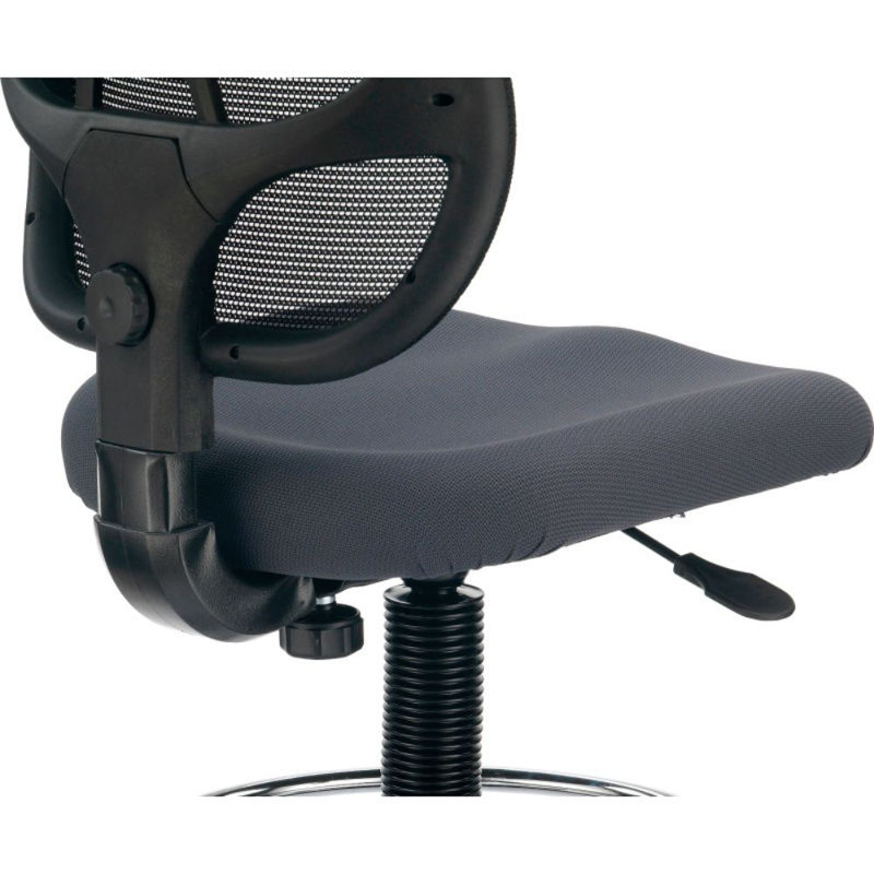 Tabouret de laboratoire à hauteur ajustable, gris