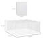 Clôture en plastique portative 12 panneaux pour lapins Chinchilla cochon d'Inde Pawhut