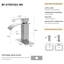 Bothwa Home 6" CUPC Certified Harlow Single Handle Bathroom Sink Faucet (Brushed Nickel Finish)-121292170