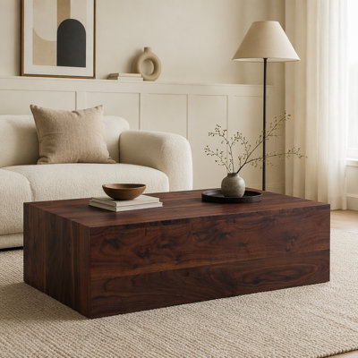 Natural-Style Wood-Grain MDF Coffee Table,Side Table