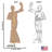 Accroche en carton color me c-3po