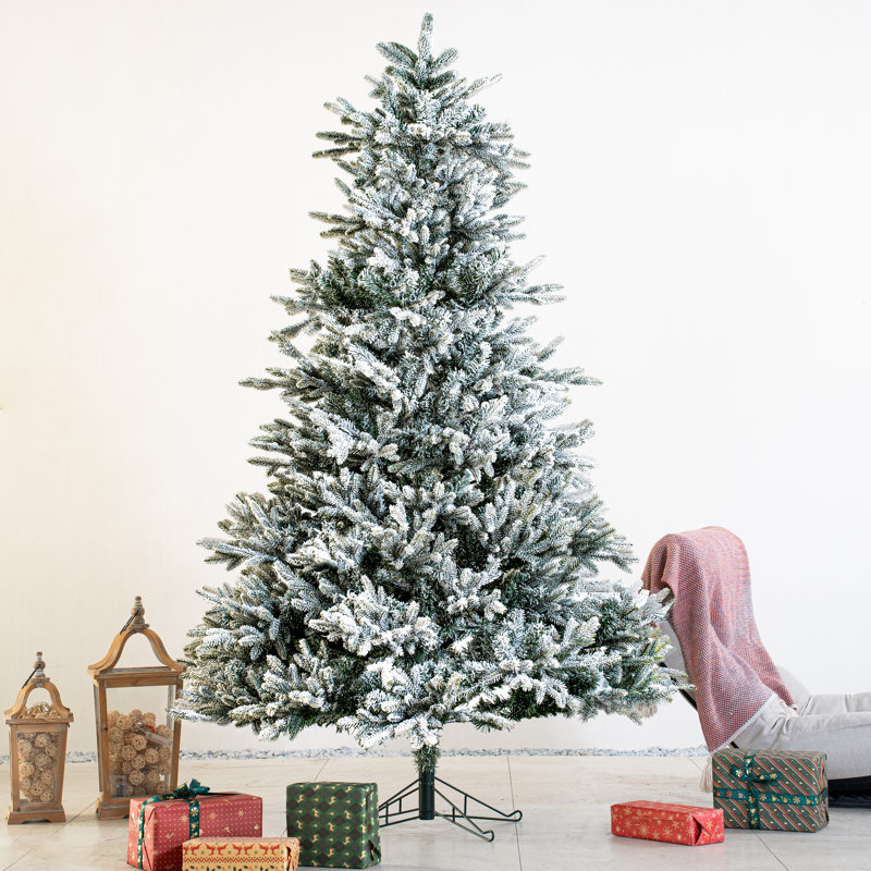 Arbre de Noël pin floqué,  8 pi