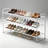 Long 4 Tier Shoe Rack For Closet Metal Wide Shoe Organizer For Entryway, Bedroom, Floor, Holds 30 Pairs Men Sneakers Stackable Shoe Storage Shelf With Wire Grid-421165895-453034415