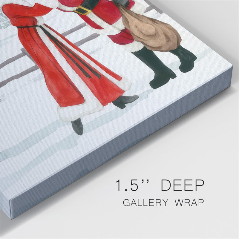 «Christmas Love I» sur toile, H 16 po x l 16 po x P 1,5 po