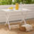Cami Outdoor Foldable Dining Table, Rectangular 44 Inch, White Wood-121489461