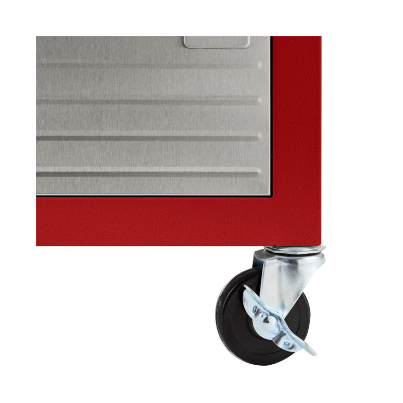 Armoire 1 porte Seville Classics UltraHD, Rouge