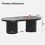 39.38'' W Oval Single Coffee Table-821055914