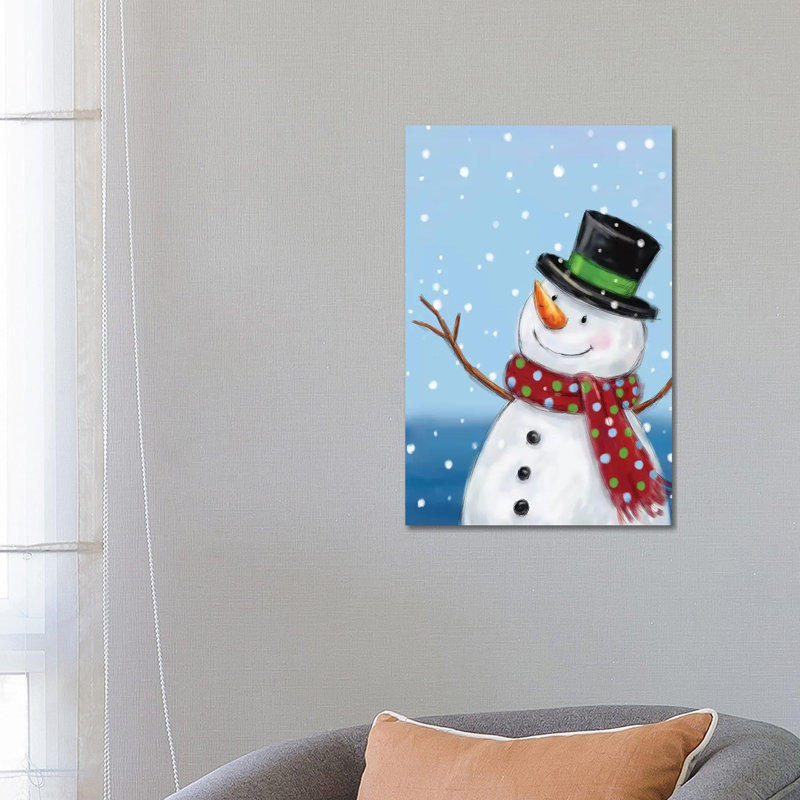 Snowman II by MAKIKO - Wrapped Canvas Print, 66.04 cm H x 45.72 cm W x 1.91 cm D