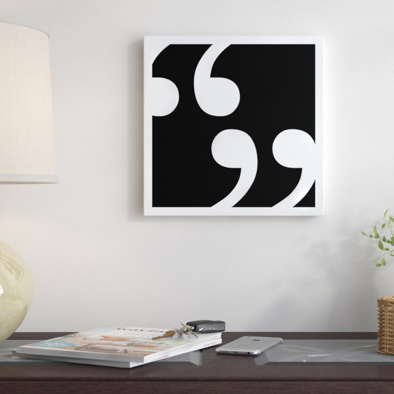 « quotes1 », impression sur toile, H 26 po x l 26 po x P 1,5 po