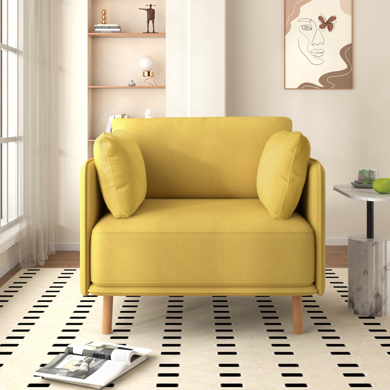 Fauteuil d'appoint l 39 po, Blanc