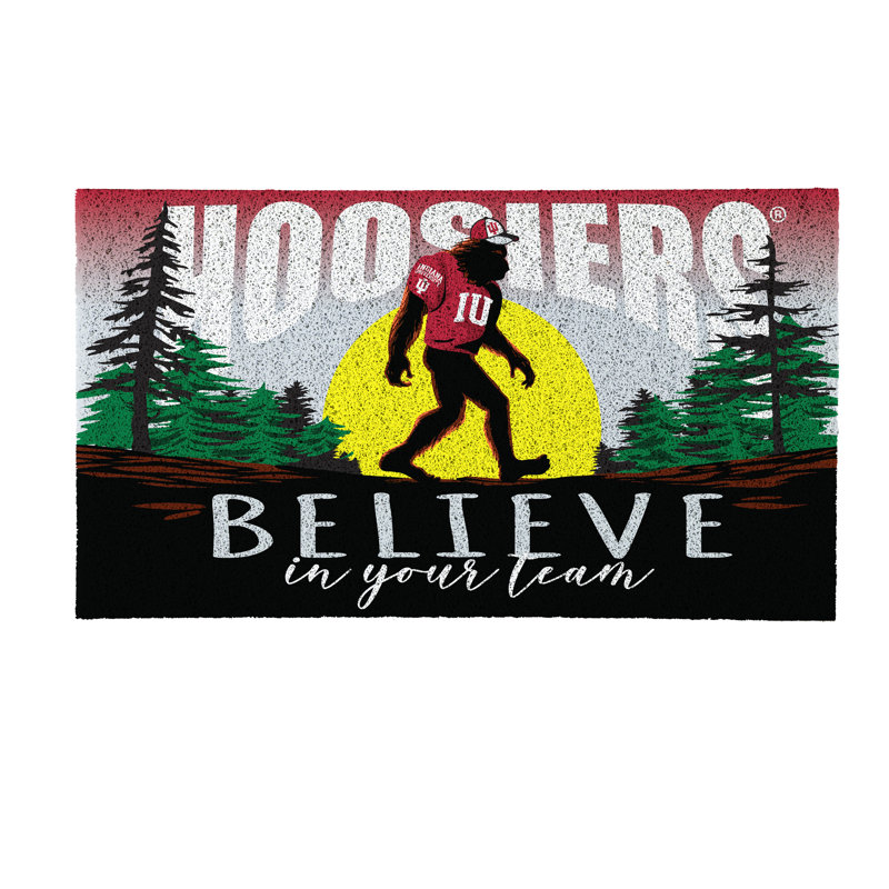 Paillasson en PVC de l'Université Indiana Bigfoot, 28 po x 16 po