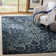 Tapis abstrait bleu Thursa