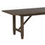 Ensemble de table de salle à manger rectangulaire 7 pièces brun clair