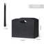 Porte-revues pliable, porte-classeur en similicuir au sol, utilisation bureau / maison - noir