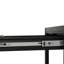 Table basse multifonctionnelle carrée avec compartiment caché et verrouillage d'empreintes digitales, aspect grain de bois, parfaite pour la vie en appartement, acier, 15,31 po de hauteur, 18,84 po de profondeur à double couche
