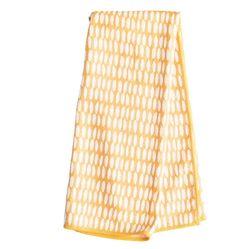 Jacquard Dish Cloth Kitchen Towel, Yellow