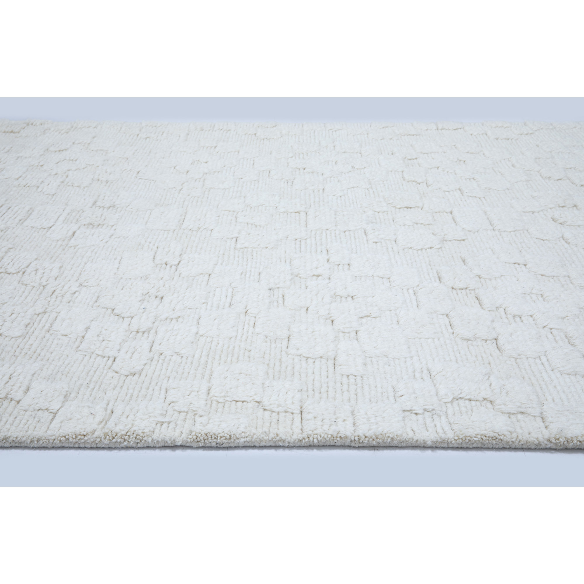 Samari Hand Tufted Ivory/Off White Rug, Runner 2'6" x 8'