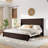 Farmhouse Solid Wood Platform Bed-1591225319-1591225313