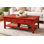 Table basse avec rangement en bois massif Bloomingdale