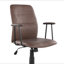 Chaise de bureau en similicuir espresso