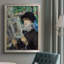 Femme lisant - Reproduction d'un seul cadre photo sur toile-88101715