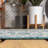 Moten Medallion Textured Weave Teal Blue/Gray Indoor/Outdoor Rug-2061456281