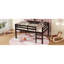 Lit mezzanine double - Fabriqué en bois d'hévéa pour une utilisation durable