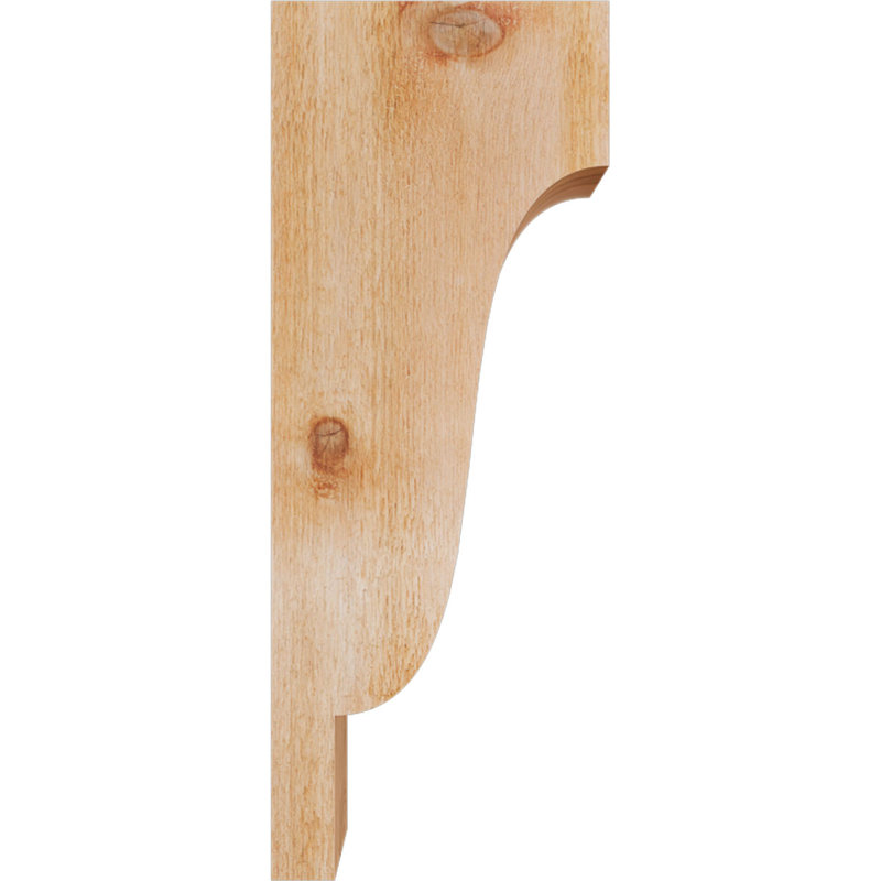 Newport Corbel, H 26 po x l 4 po x P 10 po, Cèdre rouge, Sciage brut