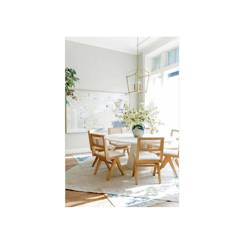 Lucca Round Dining Table, 30.5" H x 60" L x 60" W