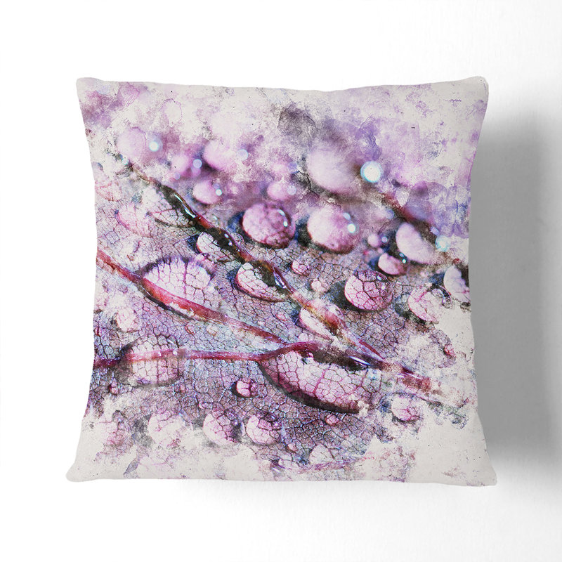 Floral Square Throw Cushion, 40cm H x 40cm W x 15cm D