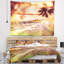Tapisserie de plage tropicale avec cocotiers pliés-28508877