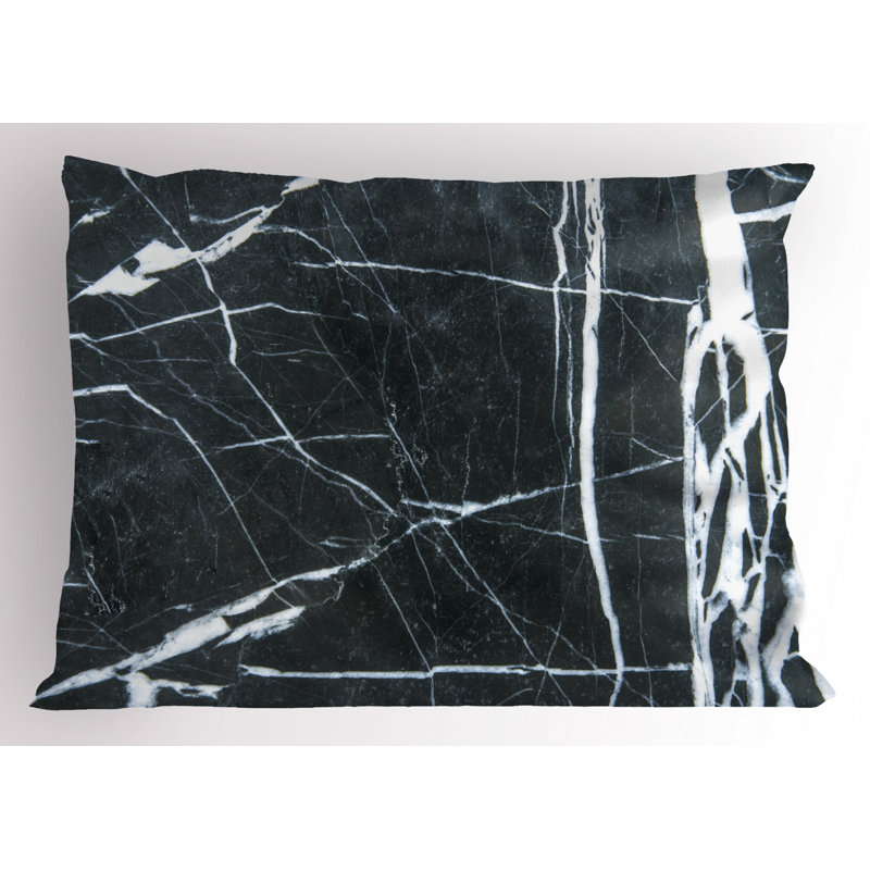 Marble Polyester Abstract Sham Set, Twin