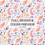 Ensemble de housse de couette et de coussins French Summer Glam Paisley-124288617