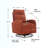 Ezella Upholstered Swivel Armchair-144478554