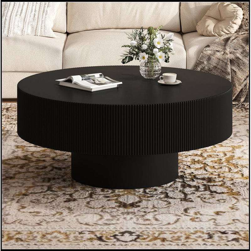 Zetland rond avec base robuste, Noir