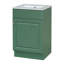 Meuble-lavabo avec lavabo et tablette réglable-5898094