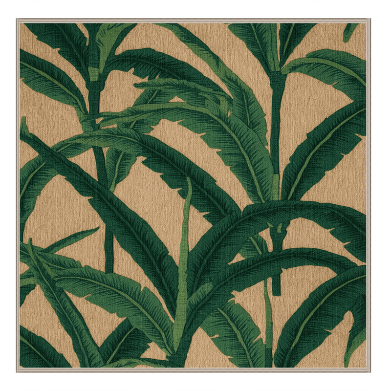 Washable Ti Plants Hawaiian Area Rug, Rectangle 2' x 3'