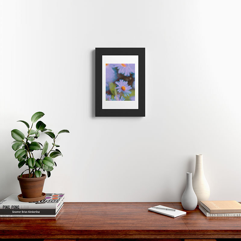 Amber Lauder Serene I, reproduction d'art encadrée, Encadré bois noir, H 19 po x l 13 po x P 1,5 po