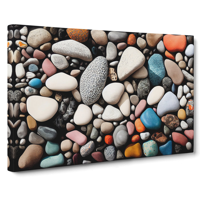 Pebbles By The River Vol.1 - Wrapped Canvas Print, 35cm H x 50cm W x 3cm D