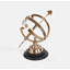 Armillary en laiton décoratif sur base en bois