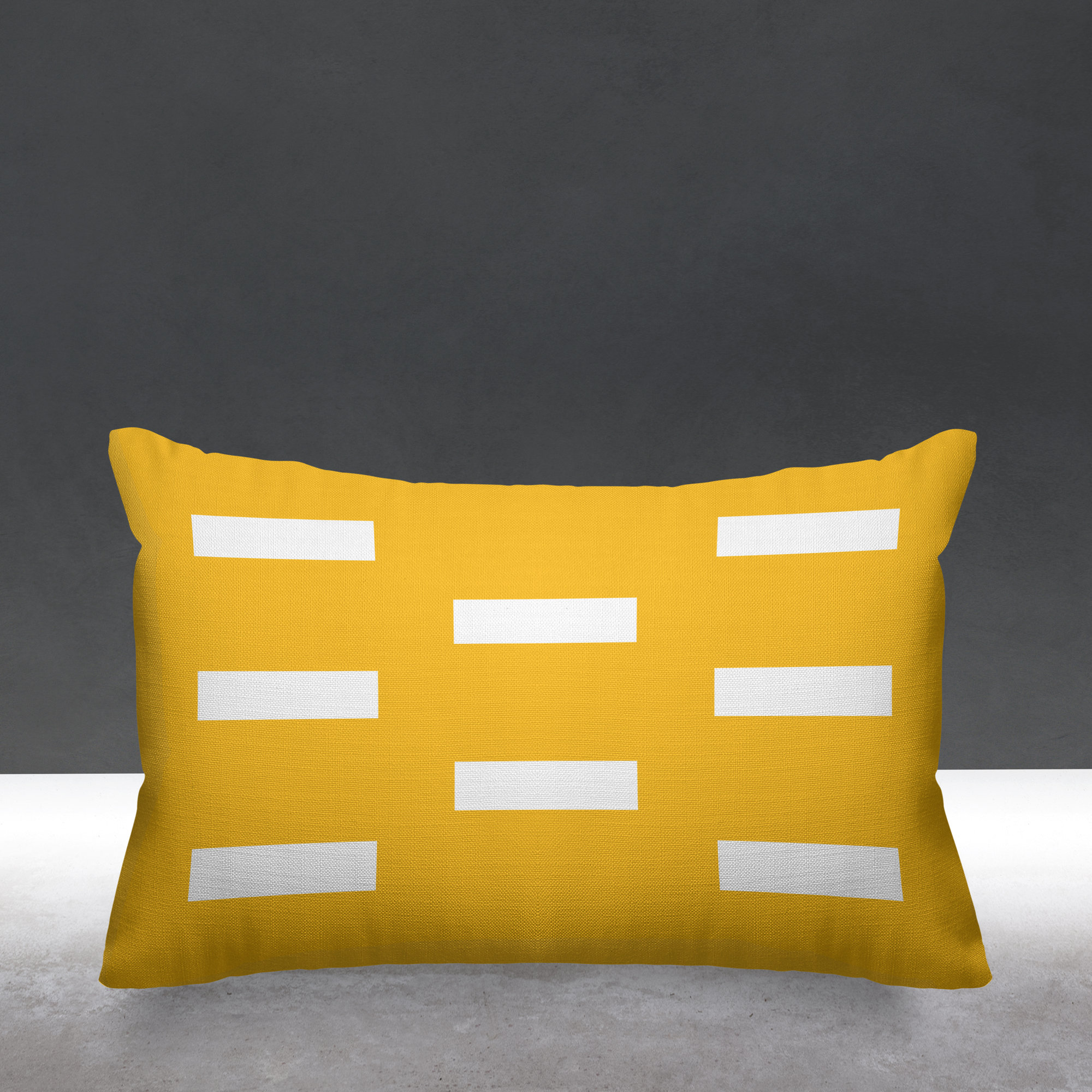 Luella Geometric Indoor/Outdoor Throw Pillow, Yellow