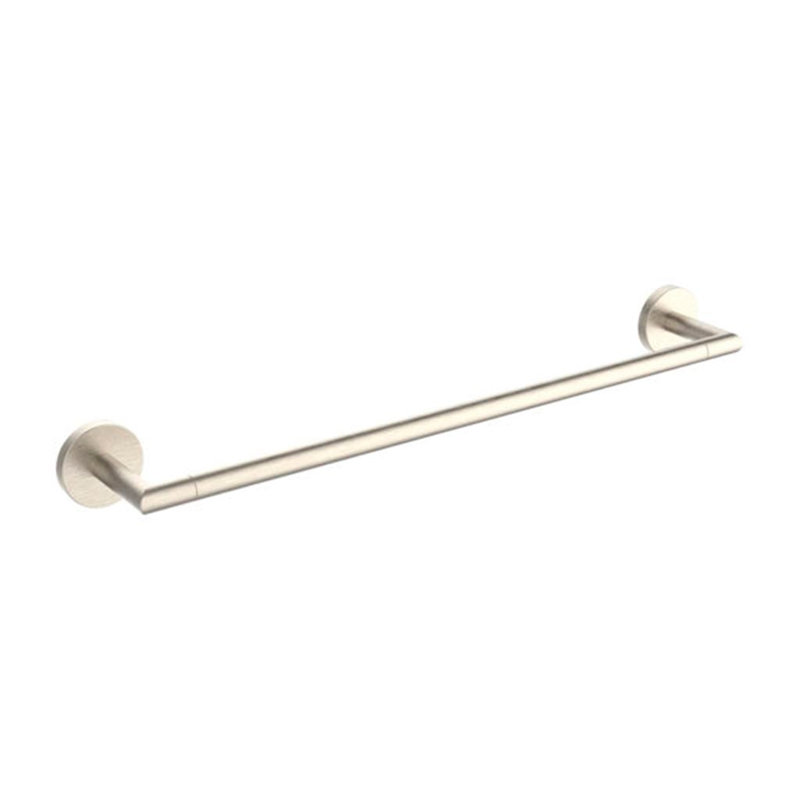 Soho Single Towel Bar - Wall Mount - 10" Stainless Steel/Matt Black, 4" H x 13" W x 13" D, Brushed Nickel