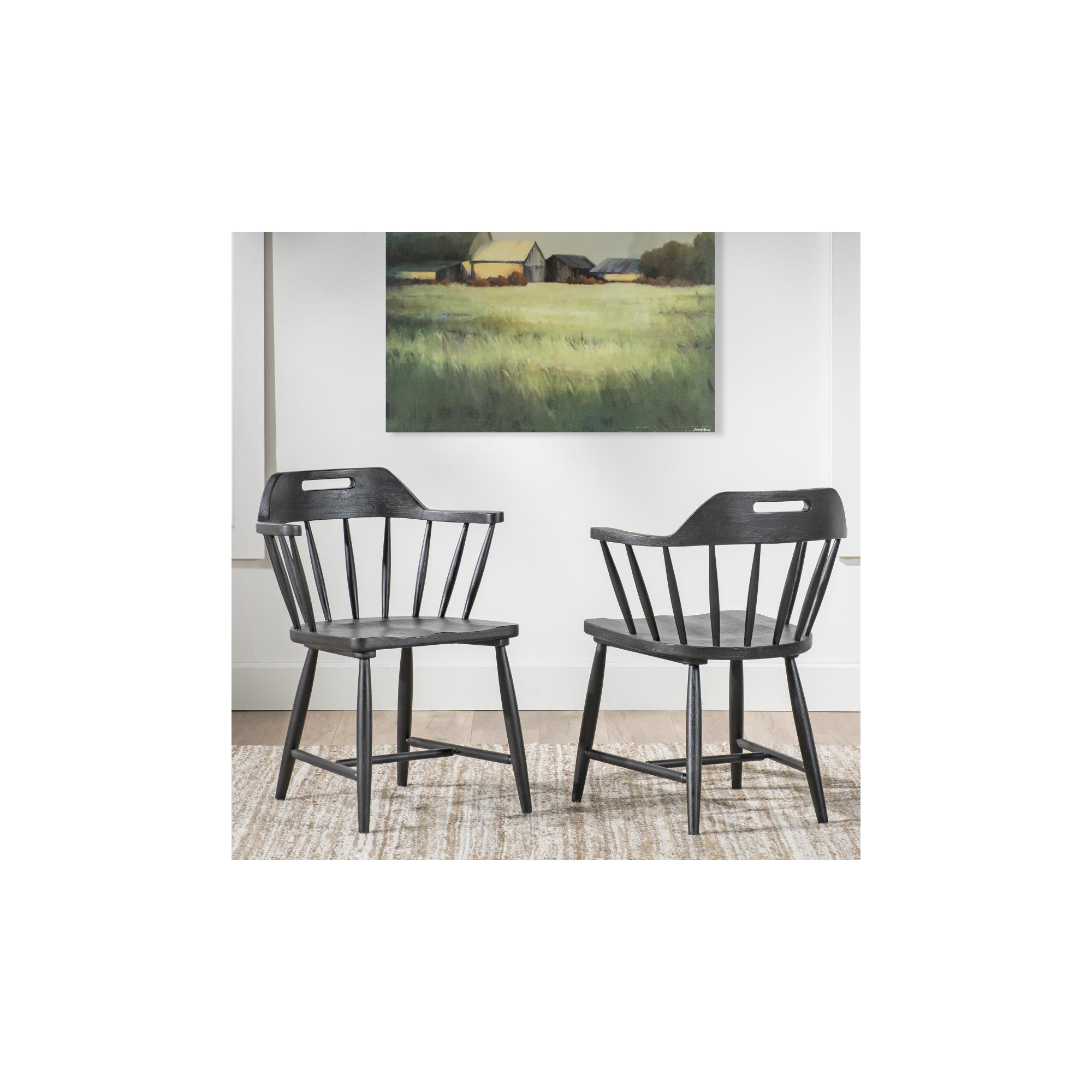 Country Living Windsor Arm Chair 2, Black