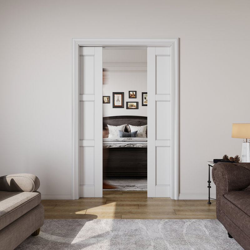 Porte de garde-robe coulissante 80 po, 56 po x 80 po