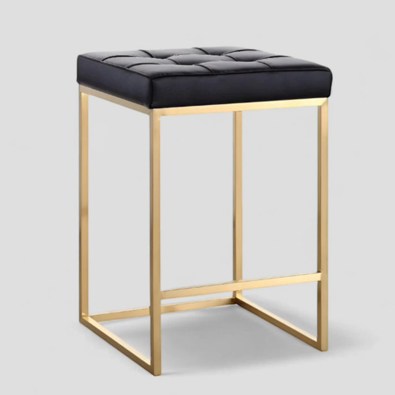 Sirach Backless Counter Stool, Black