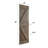 48'' x 84'' Assembled Solid Wood Paneled Bi Fold Barn Door with Hardware Kit