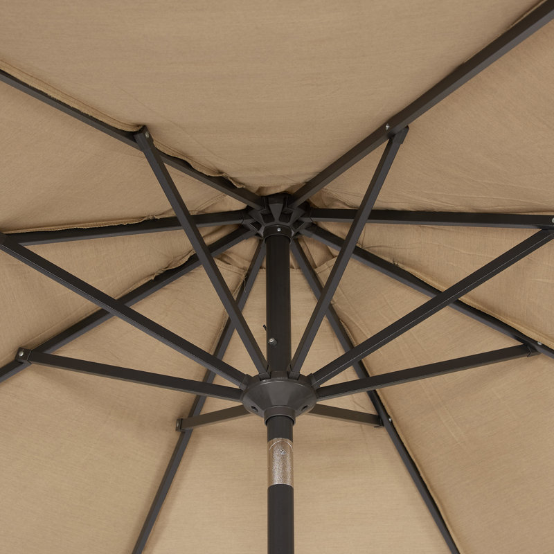  Parasol de marché 9 pi / 11 pi Sunbrella, 11 pi, Beige chiné